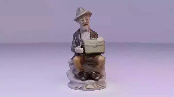 Old man statue