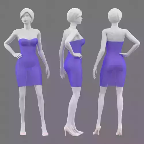  Female standing Pose Mannequin 03