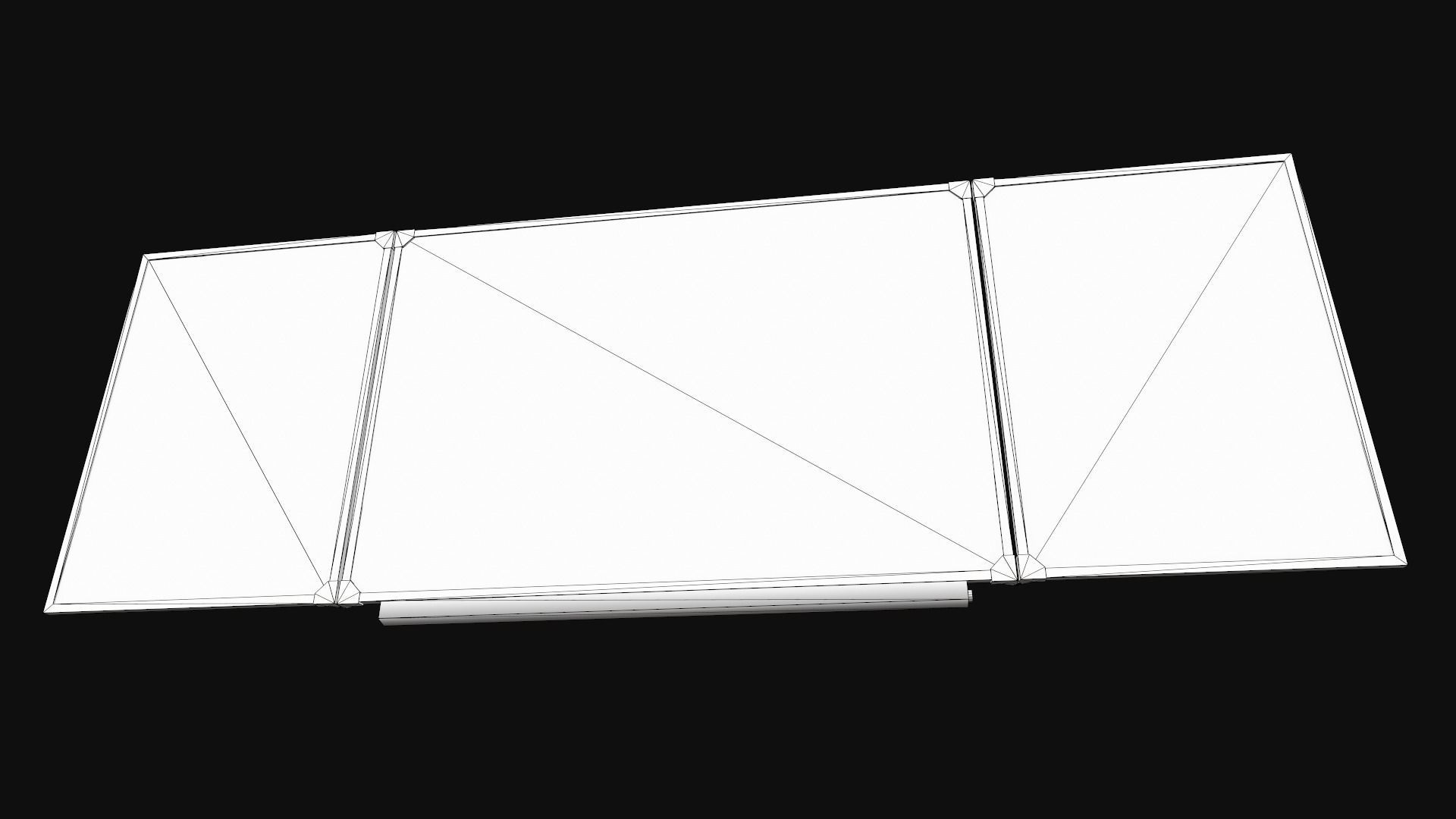 Chalkboard Low-poly 3D model_9