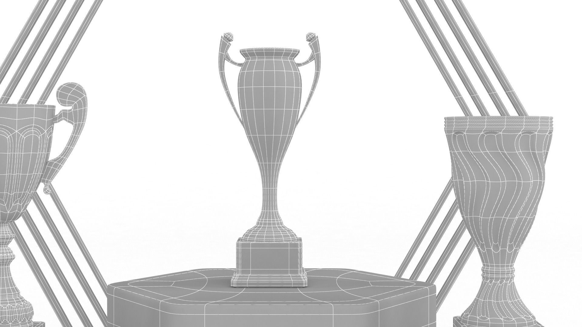 Trophy Cups 3D model_13