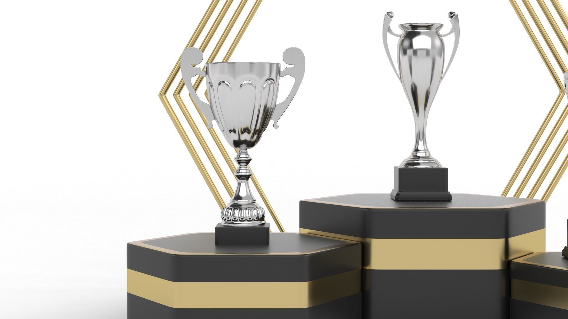 Trophy Cups 3D model_4