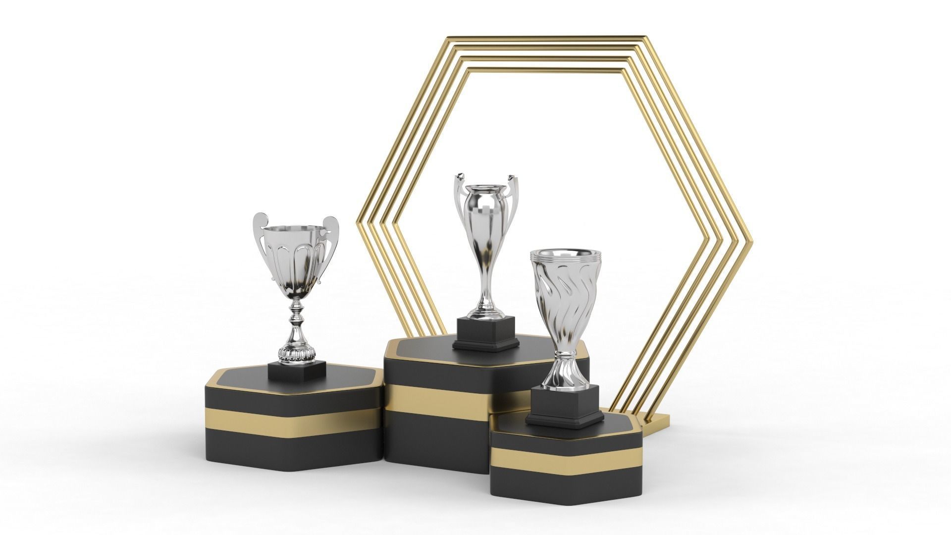 Trophy Cups 3D model_1