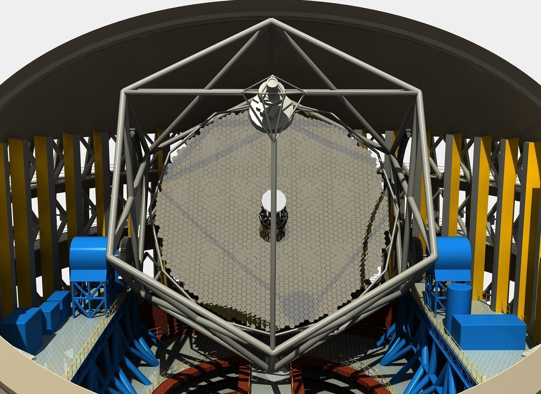 TMT RADIO TELESCOPE 3D model_5