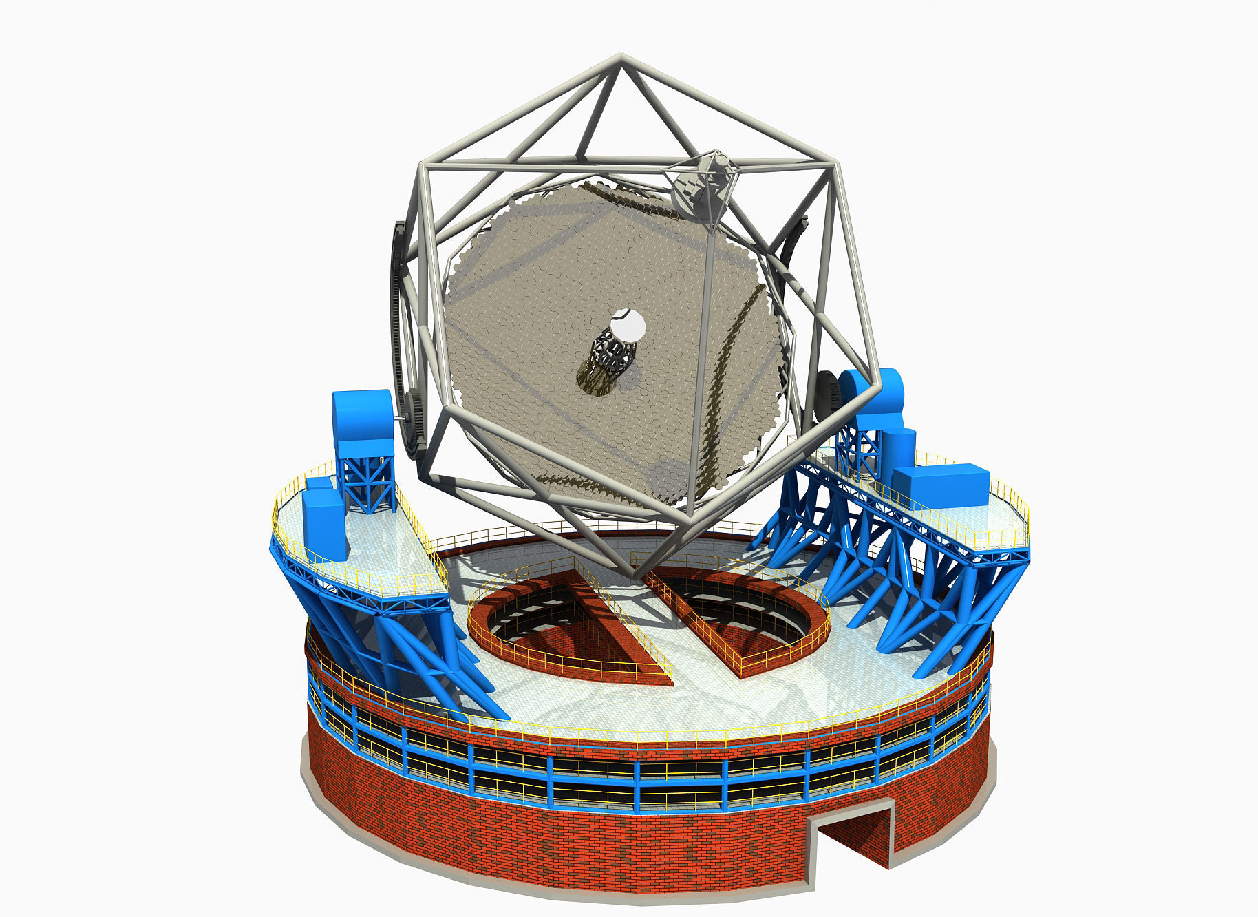 TMT RADIO TELESCOPE 3D model_6