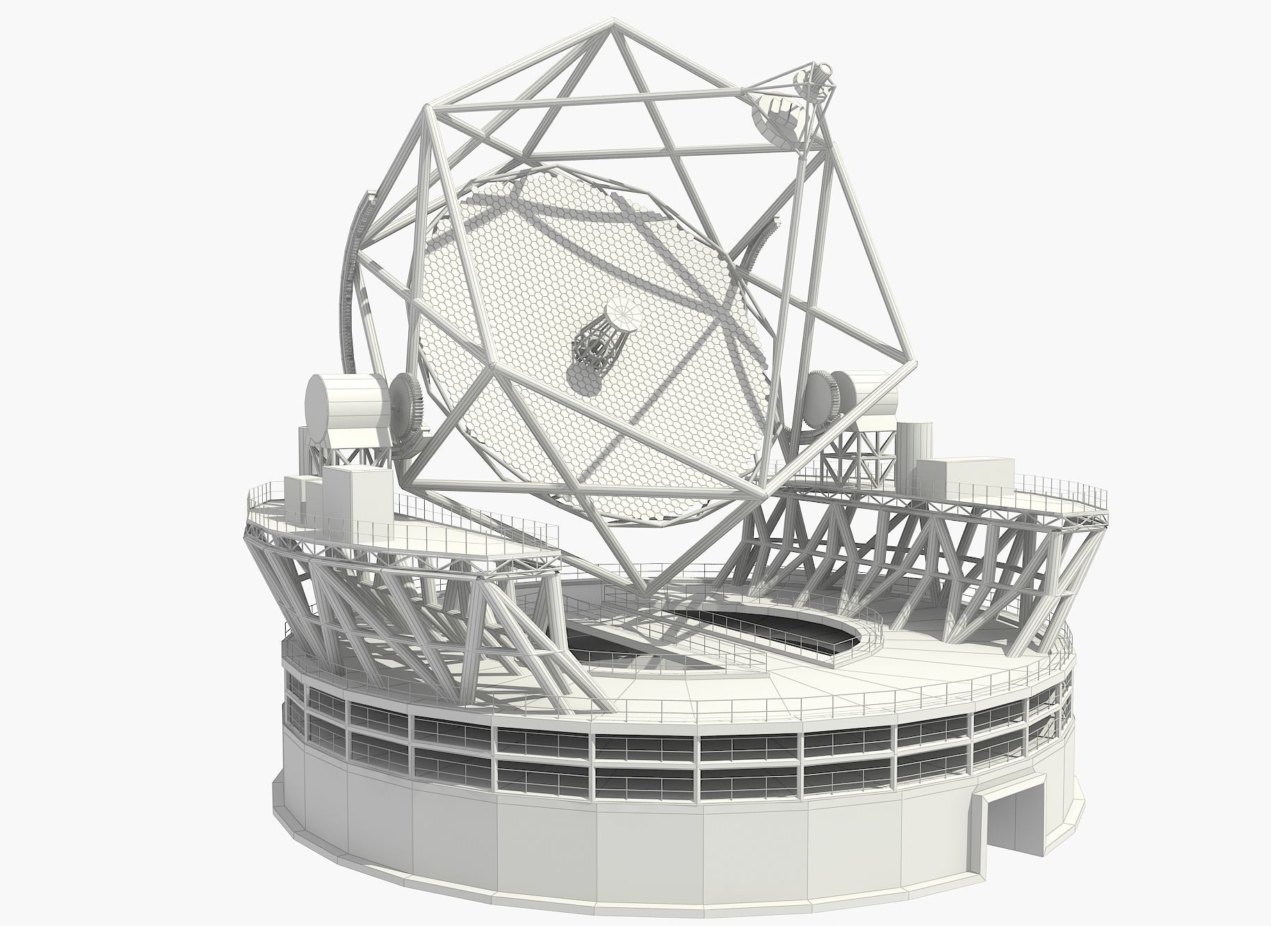 TMT RADIO TELESCOPE 3D model_11