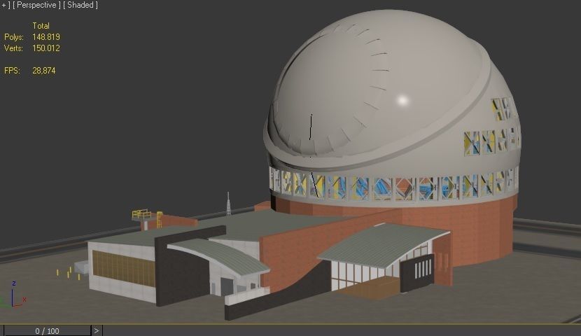 TMT RADIO TELESCOPE 3D model_19