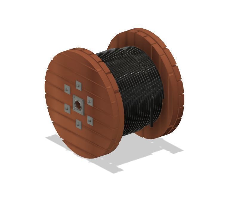 Model Railway - Cable Drums with and without Cable 3D print model_10