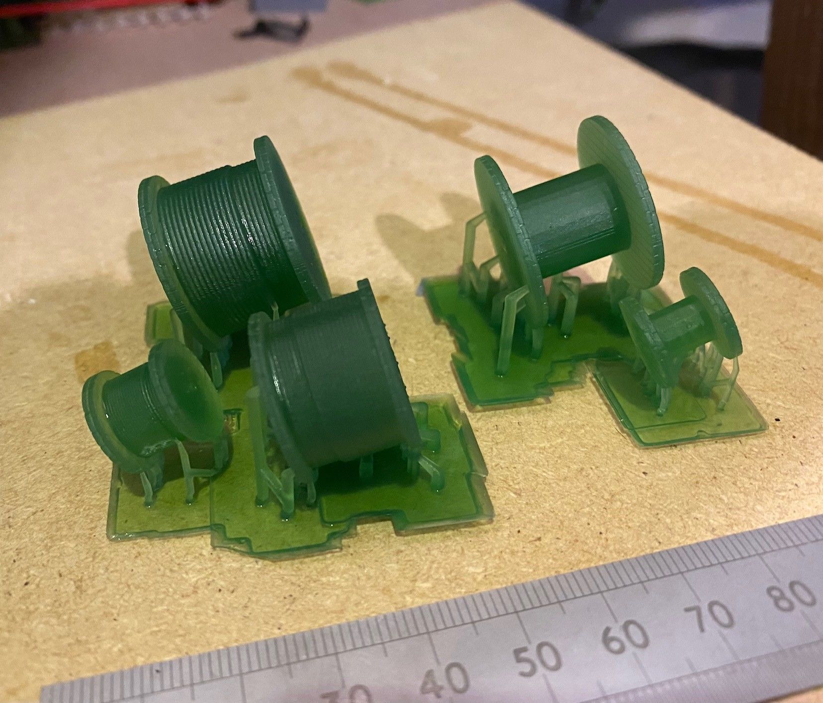 Model Railway - Cable Drums with and without Cable 3D print model_3