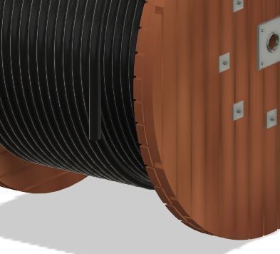 Model Railway - Cable Drums with and without Cable 3D print model_12