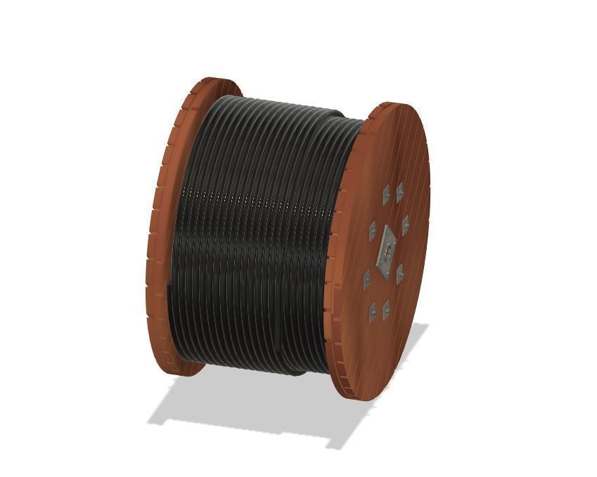 Model Railway - Cable Drums with and without Cable 3D print model_8