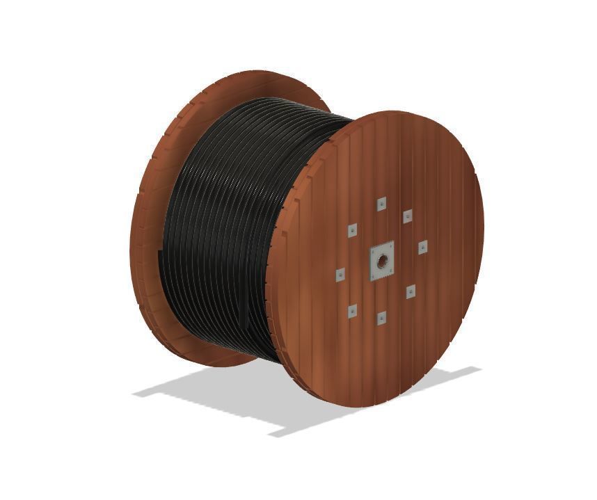 Model Railway - Cable Drums with and without Cable 3D print model_6