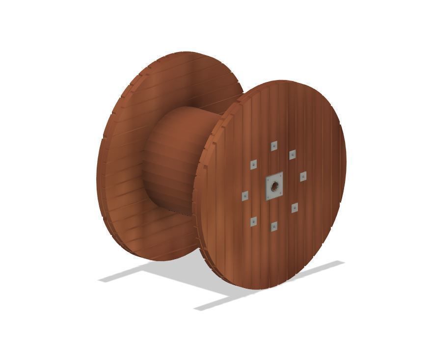 Model Railway - Cable Drums with and without Cable 3D print model_7