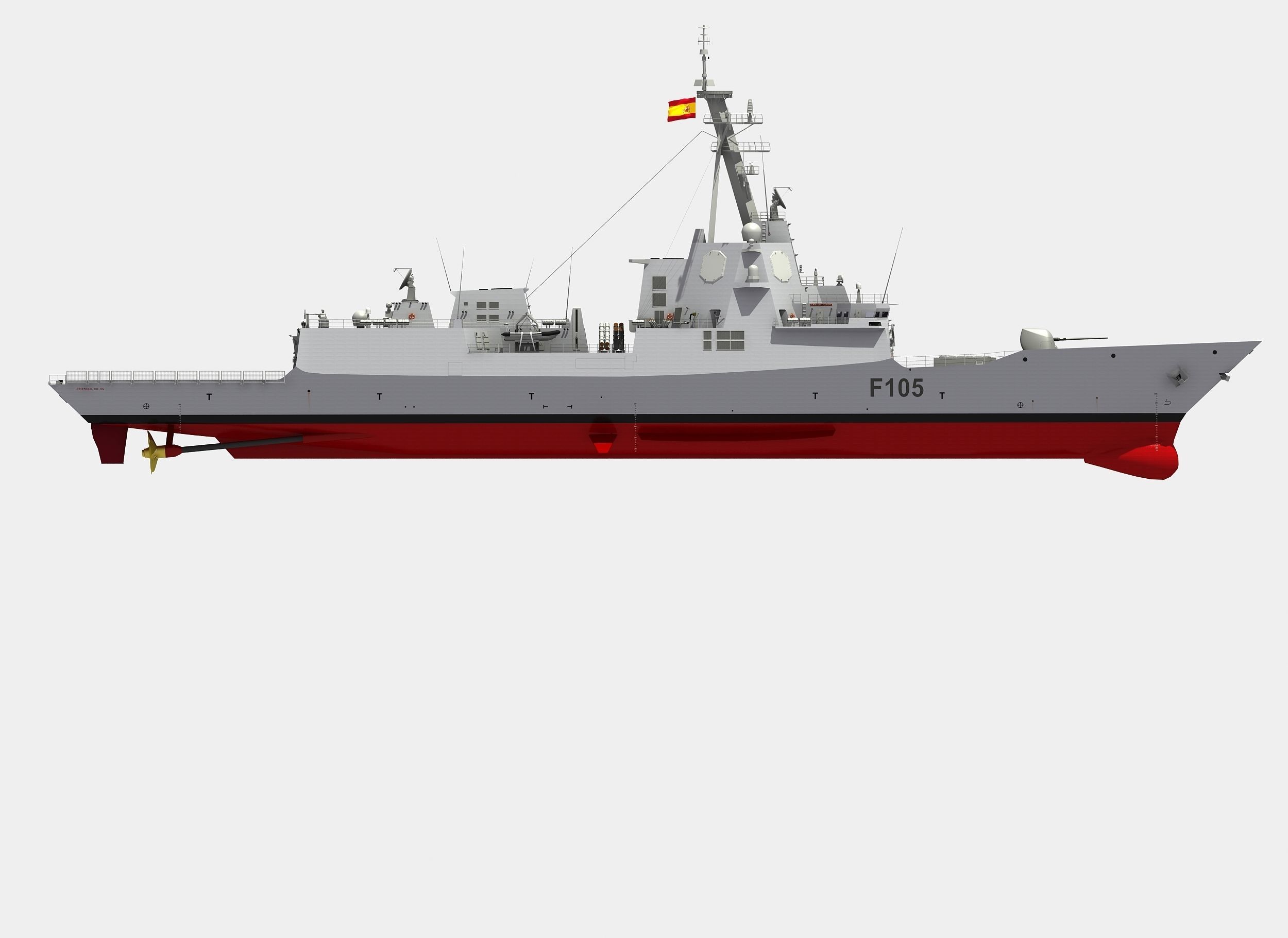 SPS CRISTOBAL COLON - ALVARO DE BAZAN 3D model_15