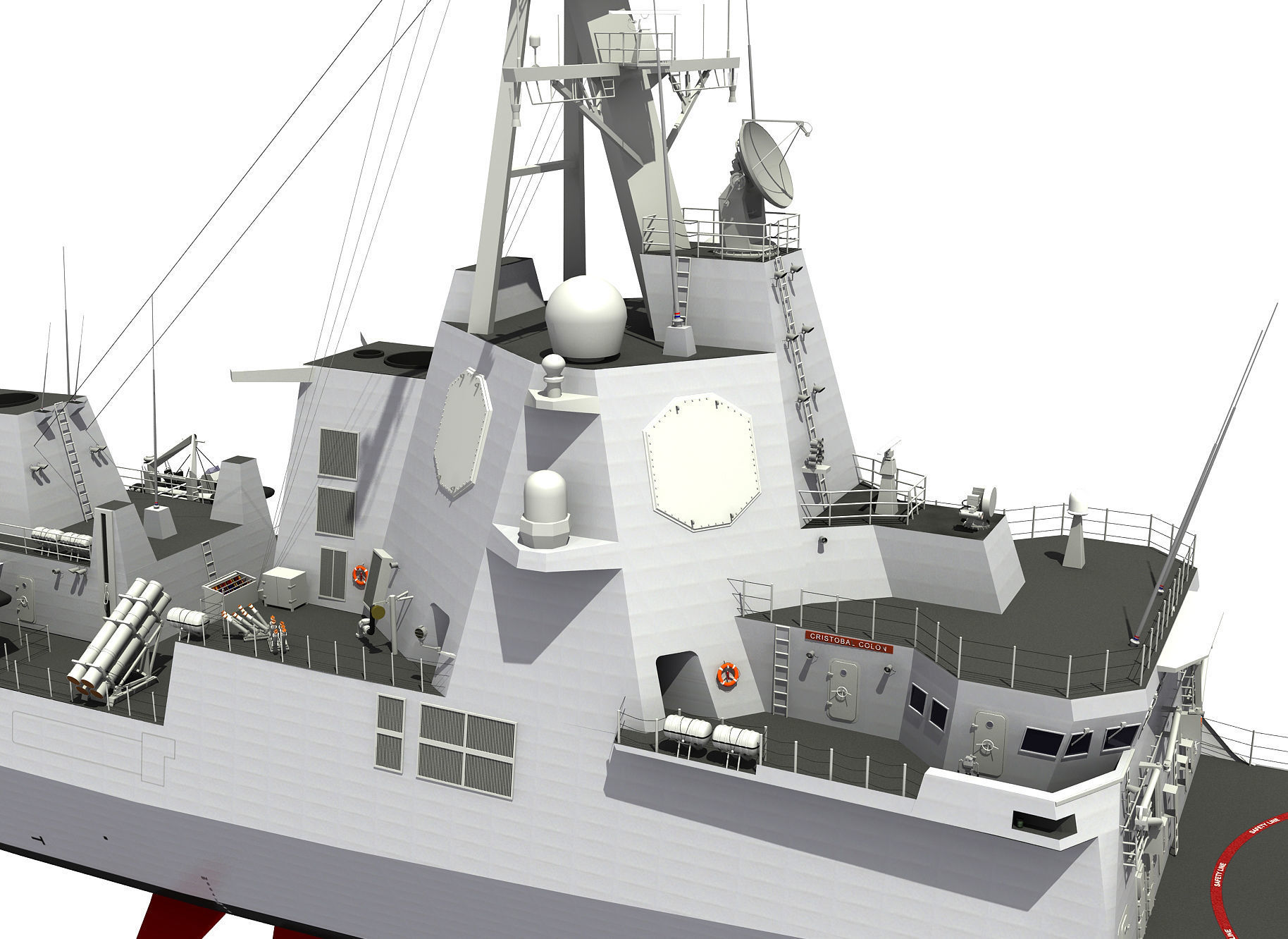 SPS CRISTOBAL COLON - ALVARO DE BAZAN 3D model_13