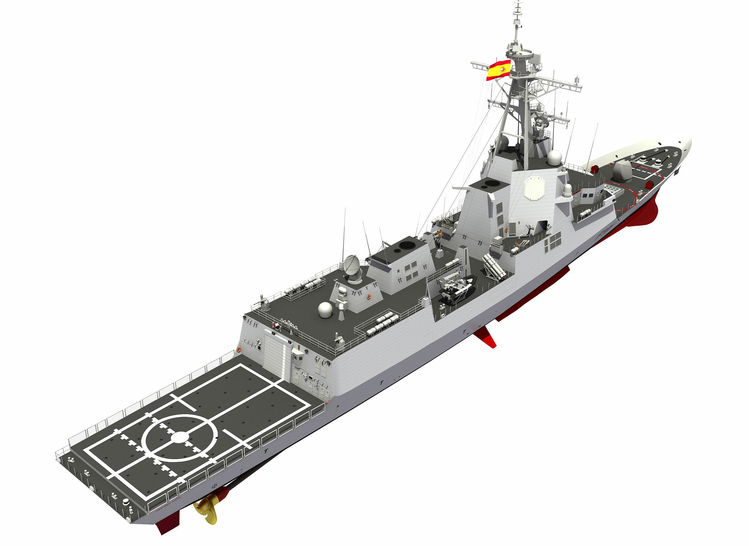 SPS CRISTOBAL COLON - ALVARO DE BAZAN 3D model_3