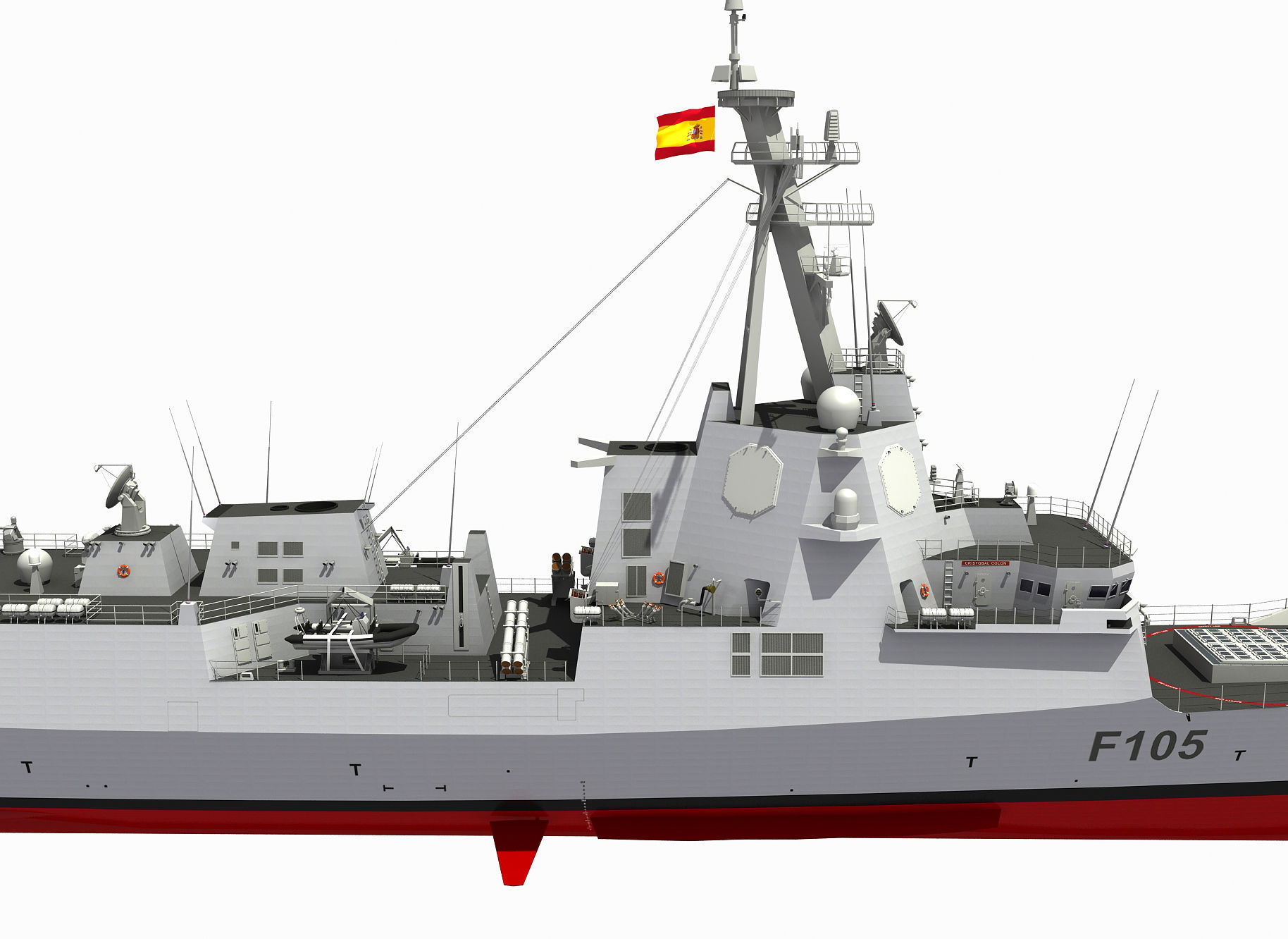SPS CRISTOBAL COLON - ALVARO DE BAZAN 3D model_21