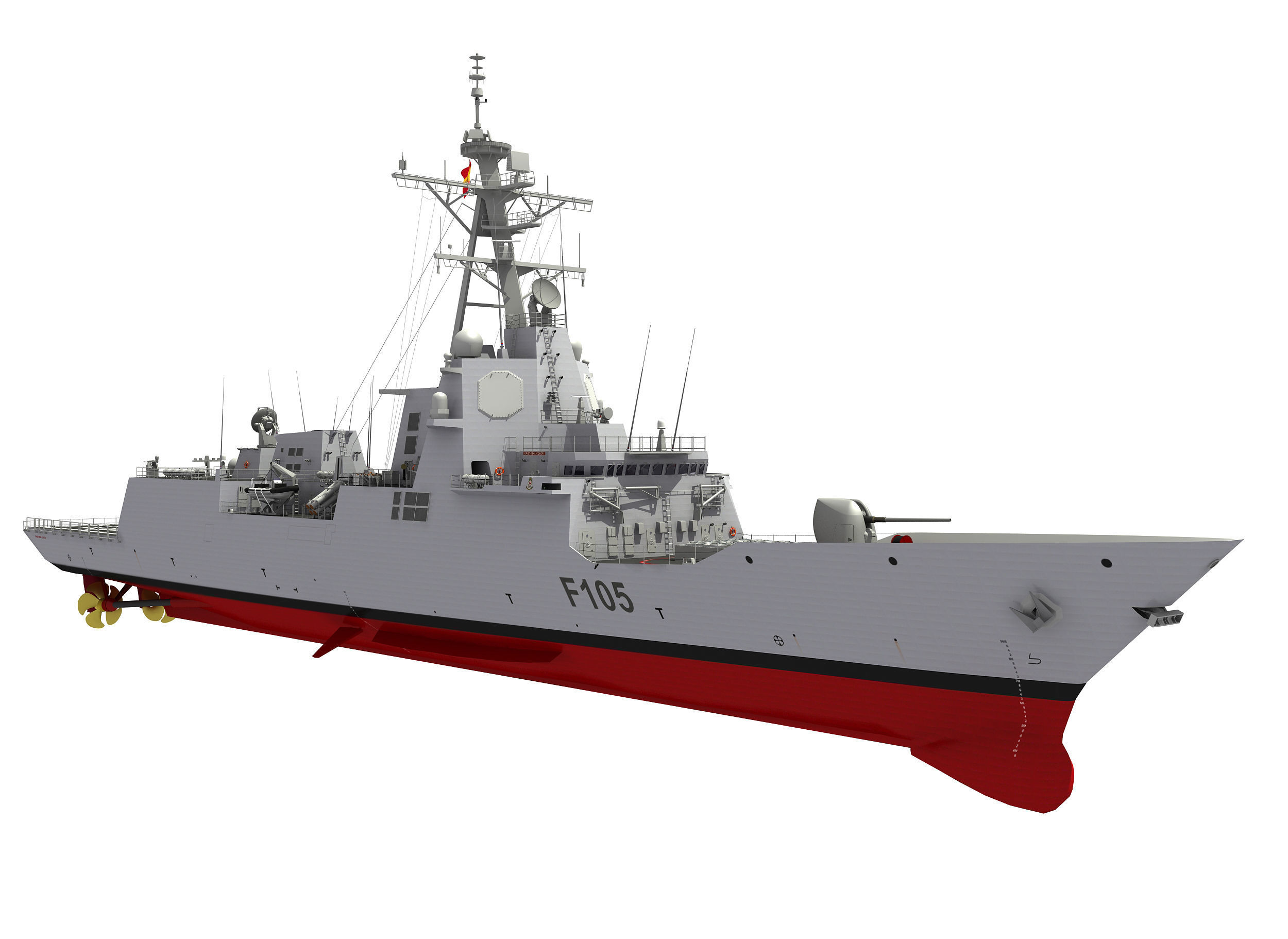 SPS CRISTOBAL COLON - ALVARO DE BAZAN 3D model_9