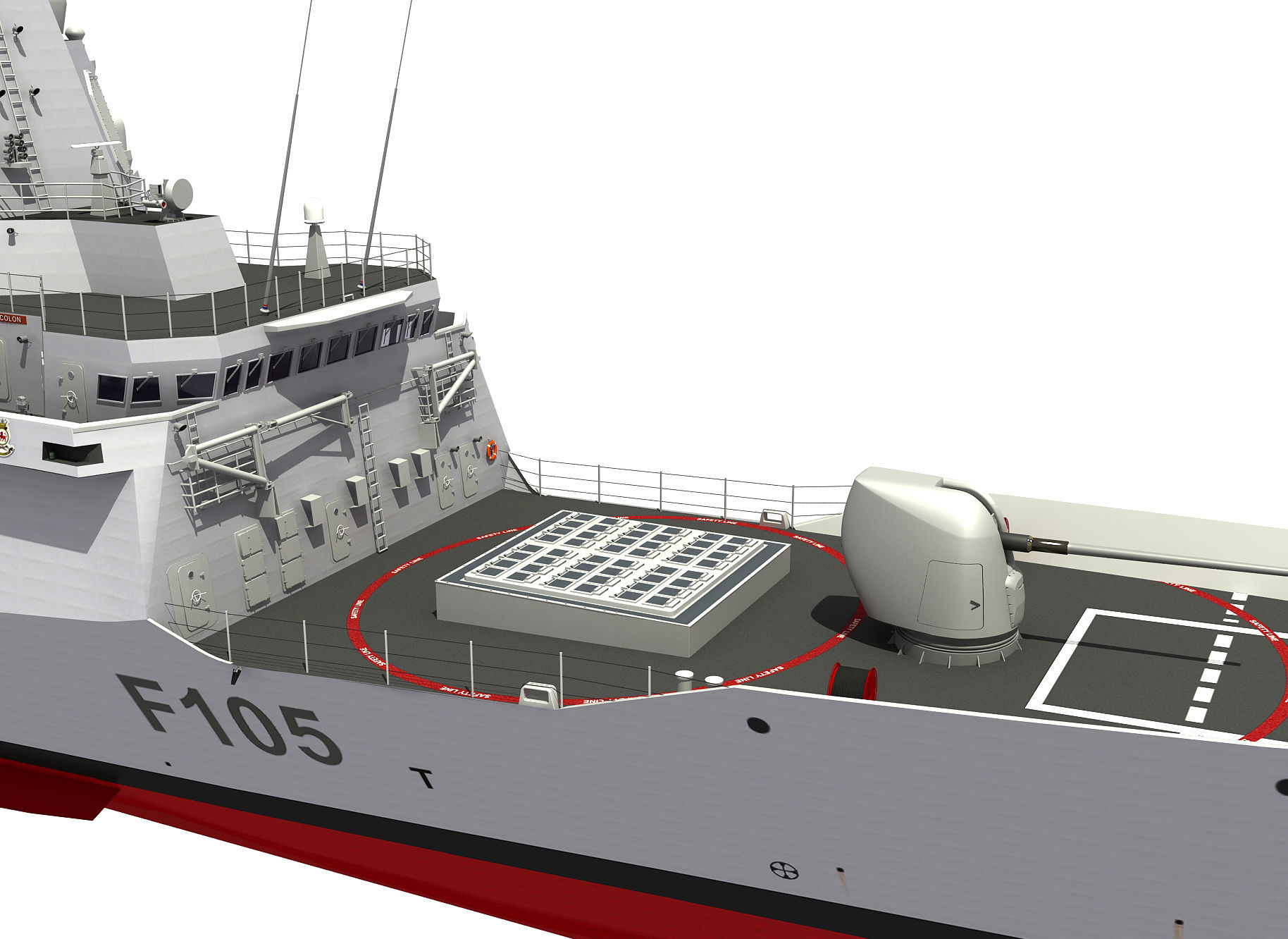 SPS CRISTOBAL COLON - ALVARO DE BAZAN 3D model_4