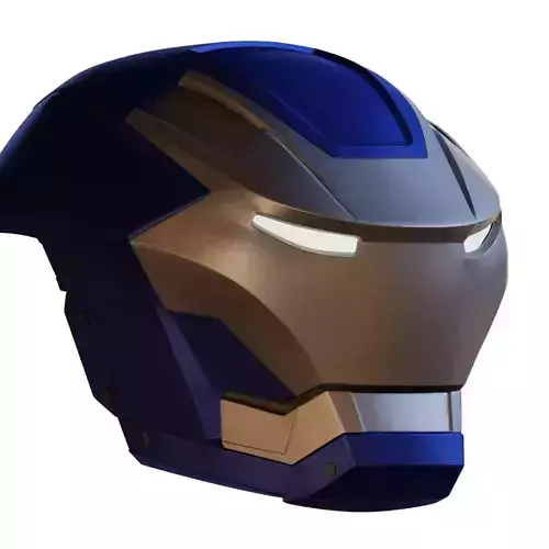 Ironman Mark 38 Igor Helmet 3D Printable Model with Inner Detail 3D print model