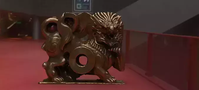 Asian Dragon Fantasy design 3D model