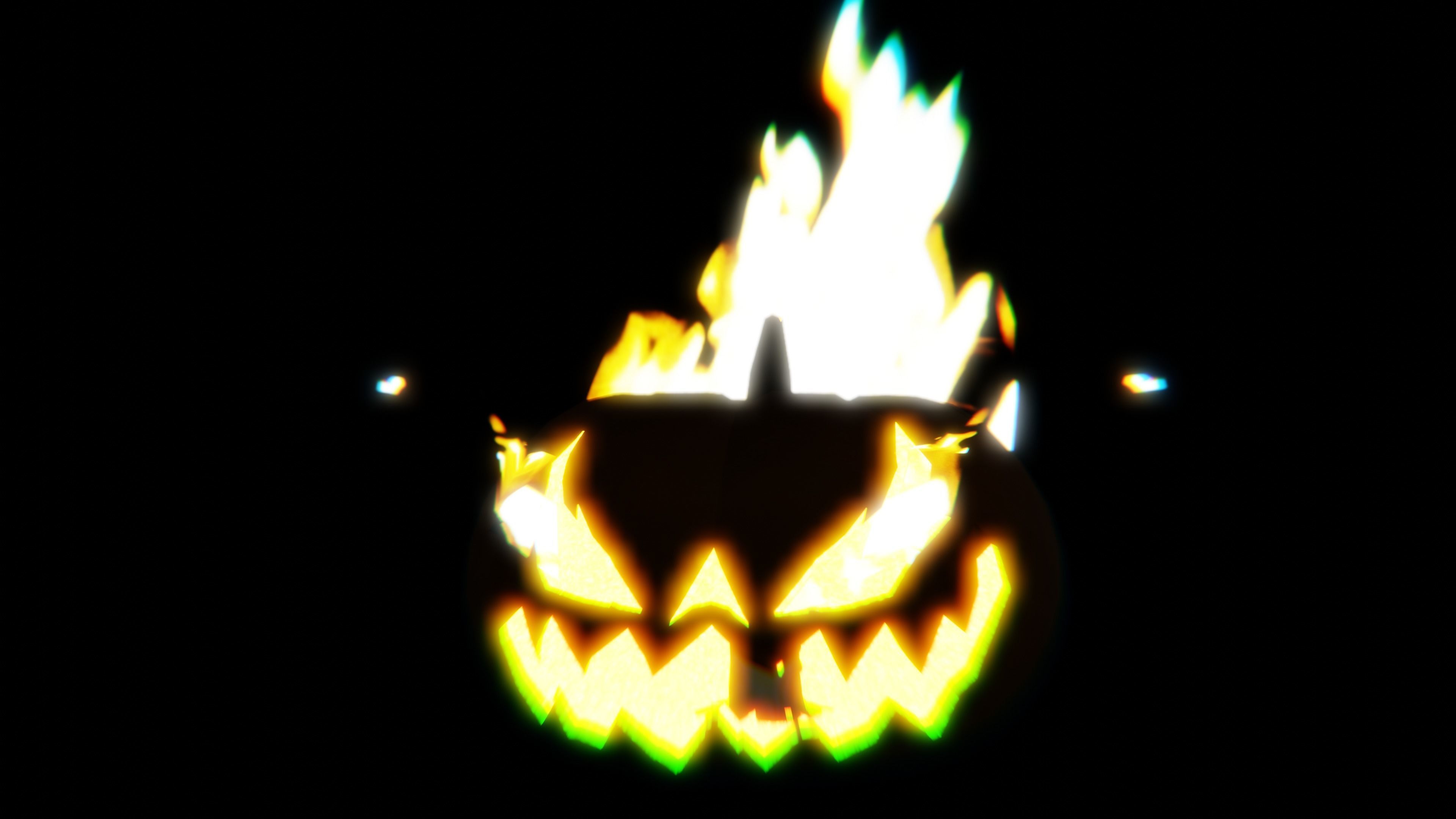 Jack-O-Lantern - Halloween Pumpkin  Low-poly 3D model_1