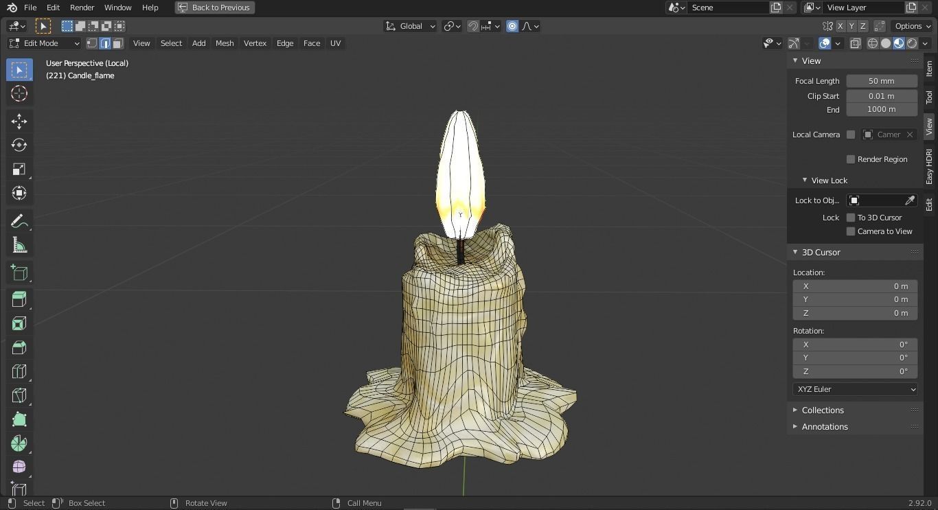 Jack-O-Lantern - Halloween Pumpkin  Low-poly 3D model_12