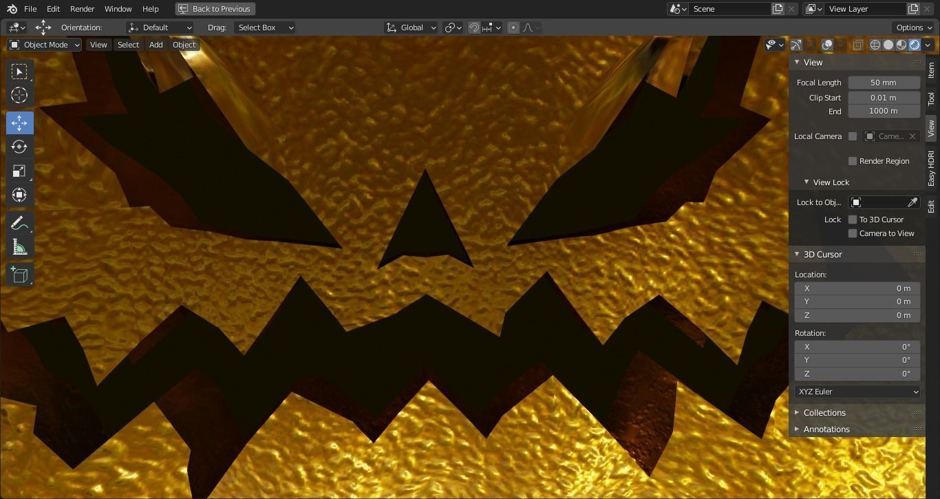 Jack-O-Lantern - Halloween Pumpkin  Low-poly 3D model_19