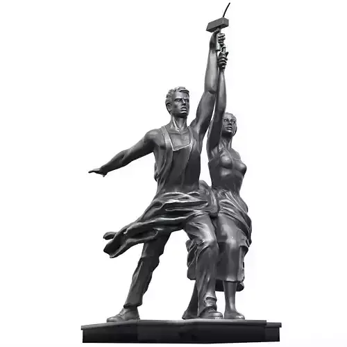 Worker and Kolkhoz Woman 3D model