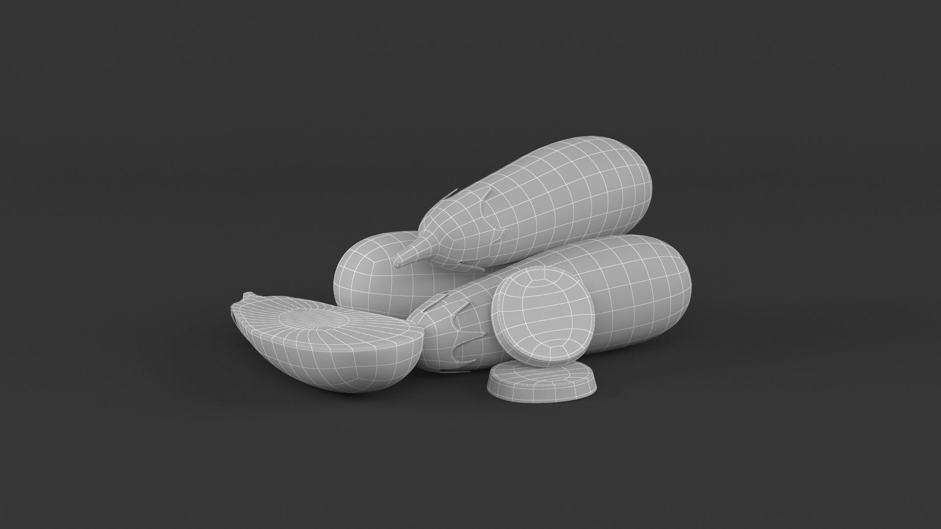 Vegetable Collection cucumbers 3D model_10