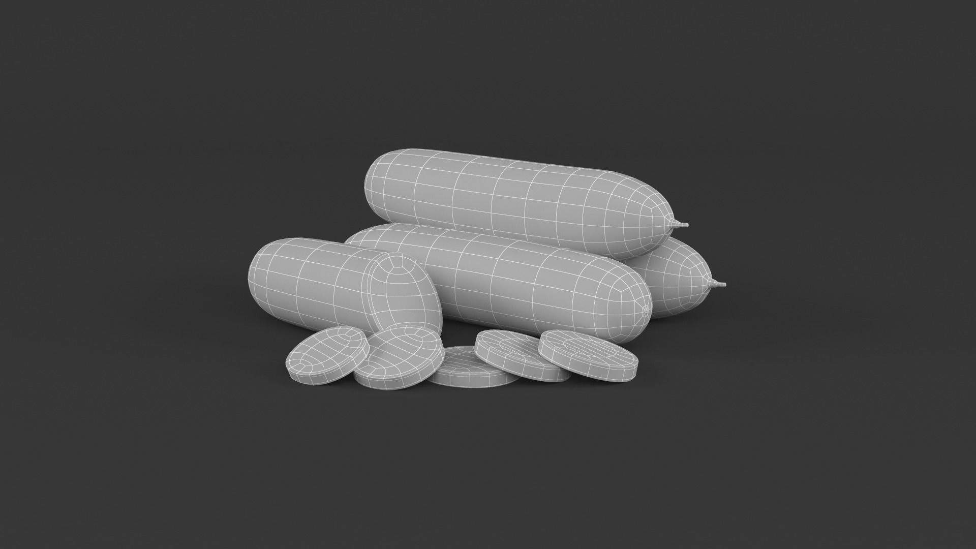 Vegetable Collection cucumbers 3D model_7