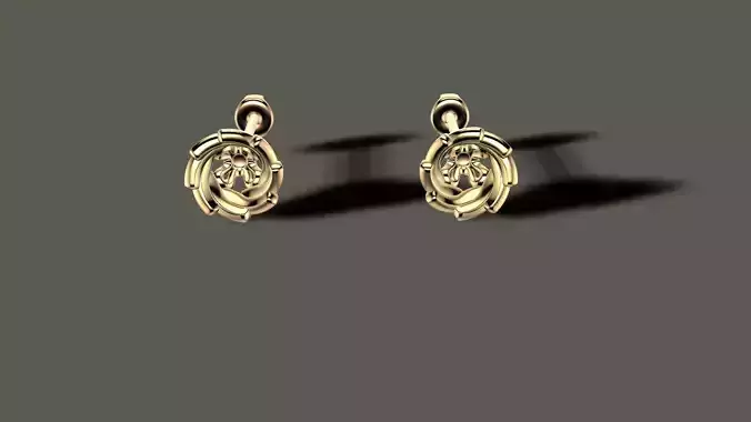 5mm round gemstone ear studs