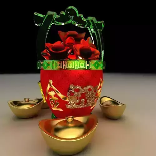 Chinese gold Ingot bucket