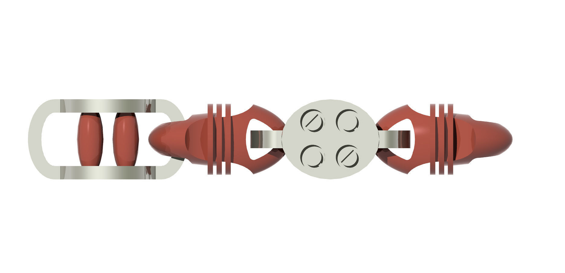 Eslabon para cadenas chain link E2016-15 3D print model 3D print model_5