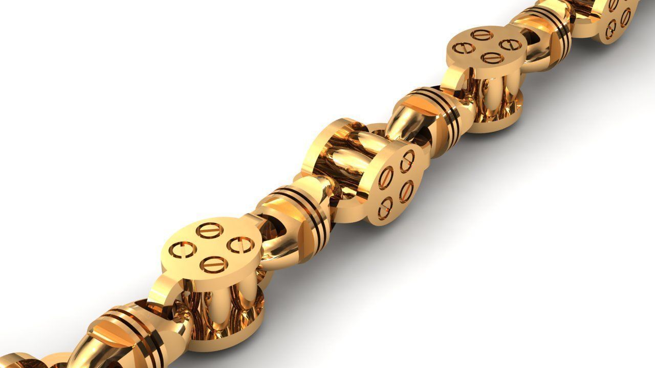 Eslabon para cadenas chain link E2016-15 3D print model 3D print model_2