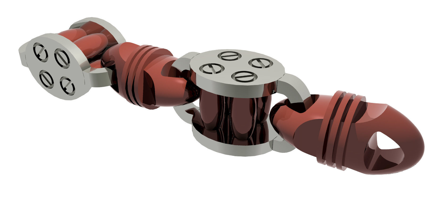 Eslabon para cadenas chain link E2016-15 3D print model 3D print model_4