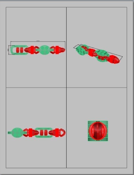 Eslabon para cadenas chain link E2016-15 3D print model 3D print model_7