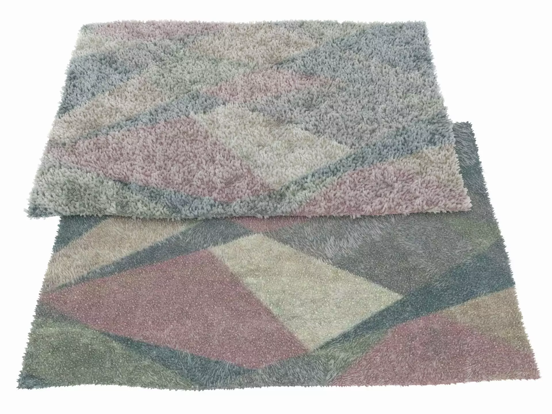 two carpets Free 3D model_0