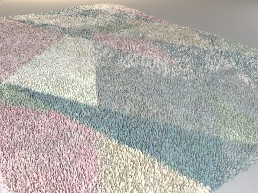 two carpets Free 3D model_1