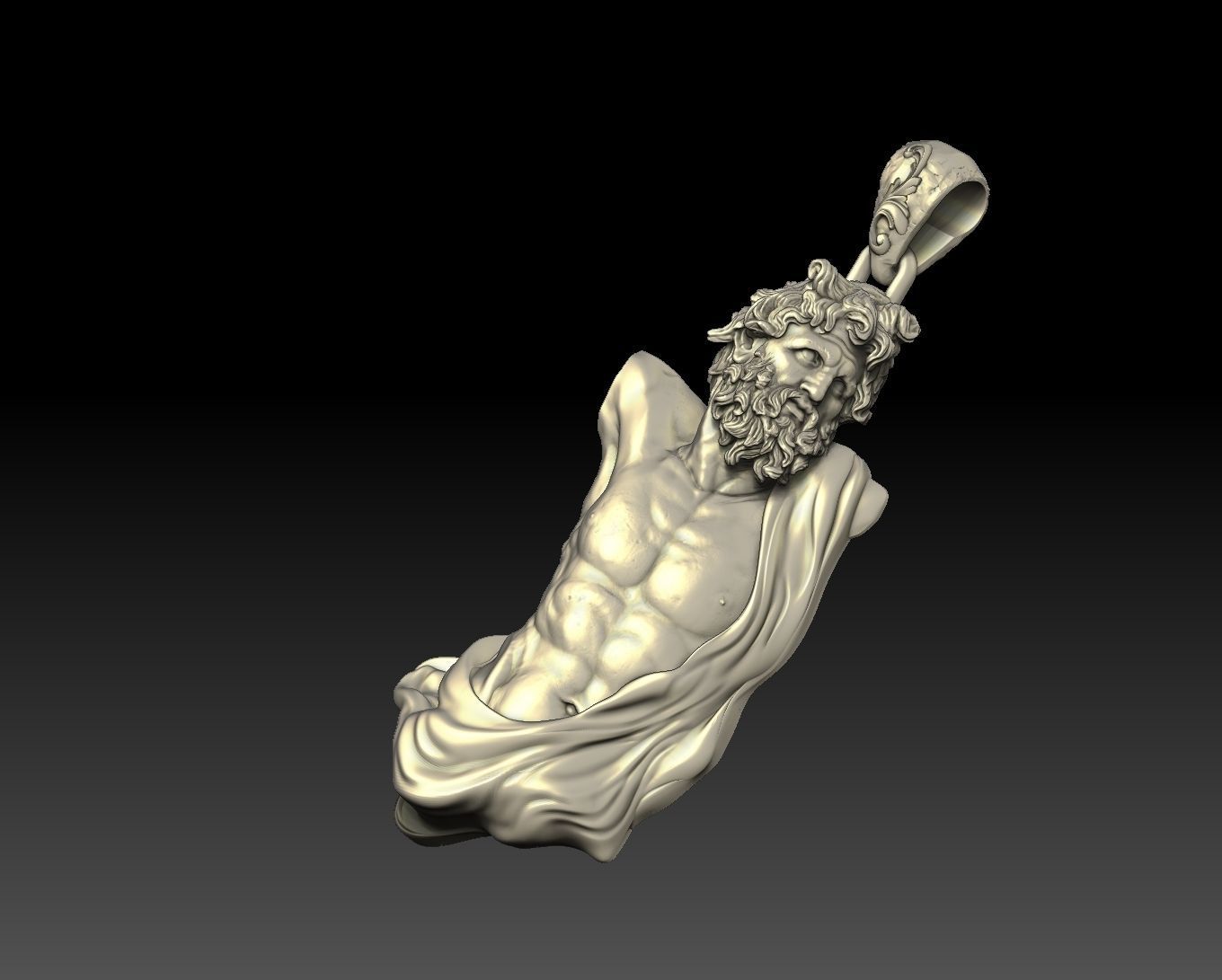zeus Dias pendant  3D print model_6