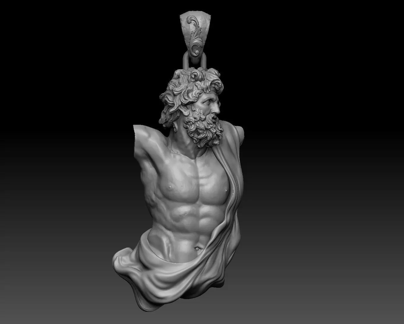 zeus Dias pendant  3D print model_0