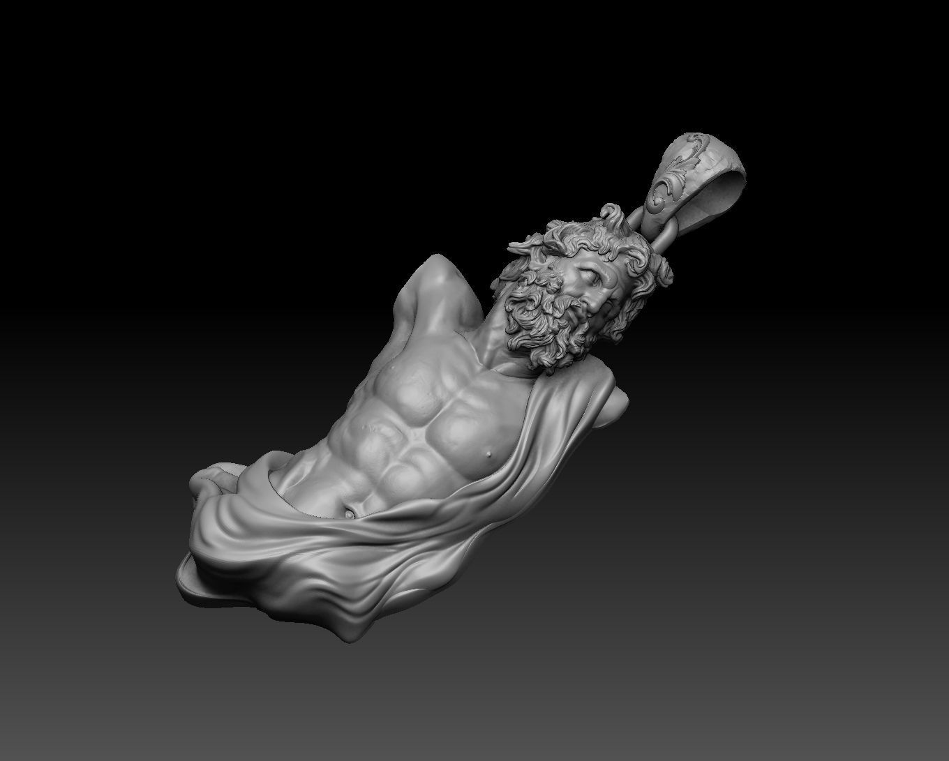 zeus Dias pendant  3D print model_1