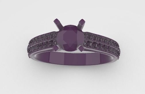 anillo compromiso 3D print model_1