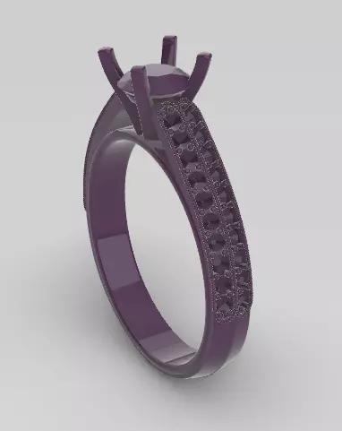 anillo compromiso 3D print model_0