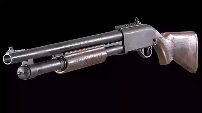 3D model Remington 870 Shotgun PBR VR / AR / low-poly | CGTrader