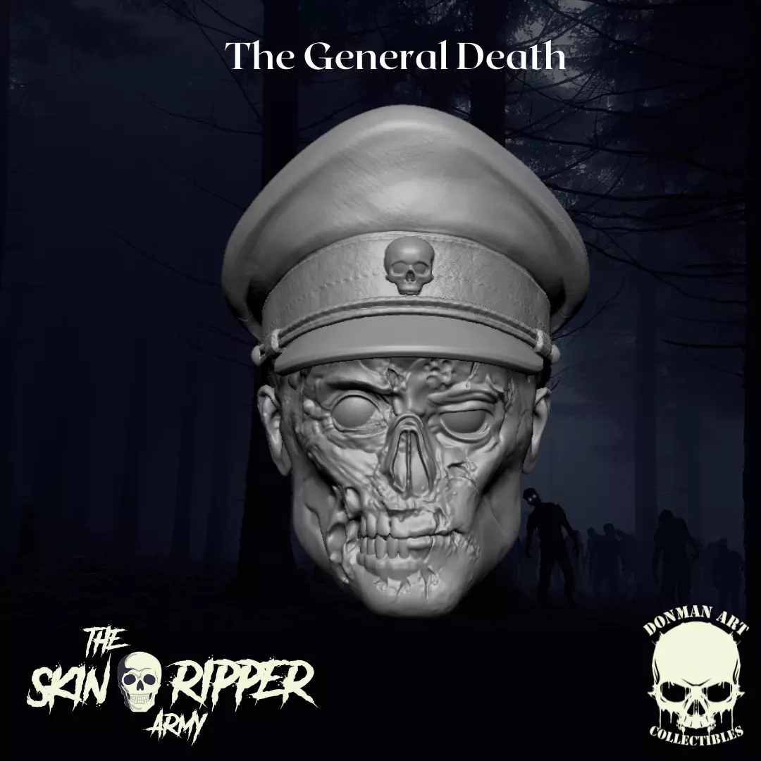The General Death head for 6 inch action figures 3D print model
