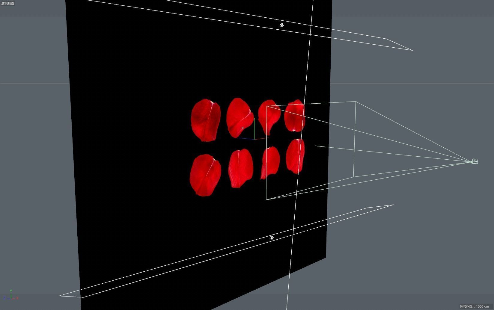 petal flower plant Rose flower Rose petal 3D model_4