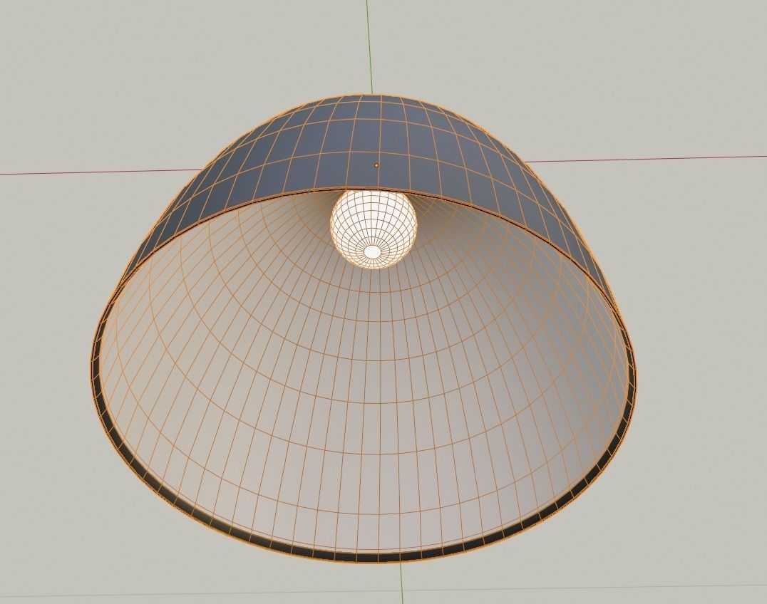 Ceiling light C539BL Low-poly 3D model_7