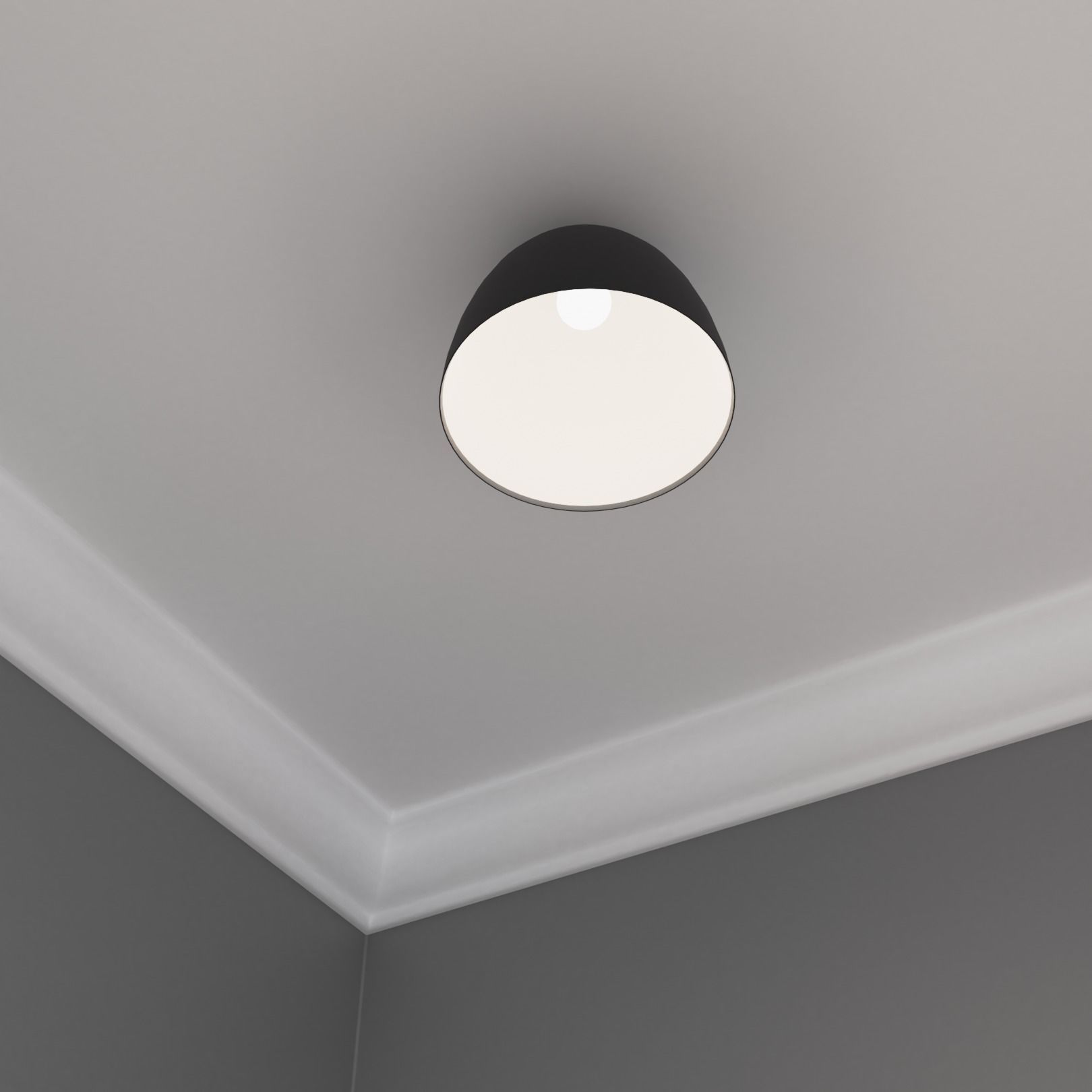 Ceiling light C539BL Low-poly 3D model_1