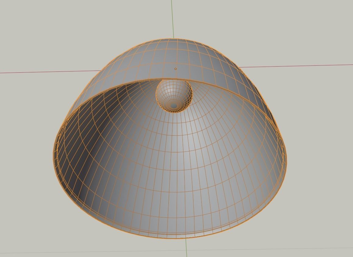 Ceiling light C539BL Low-poly 3D model_6