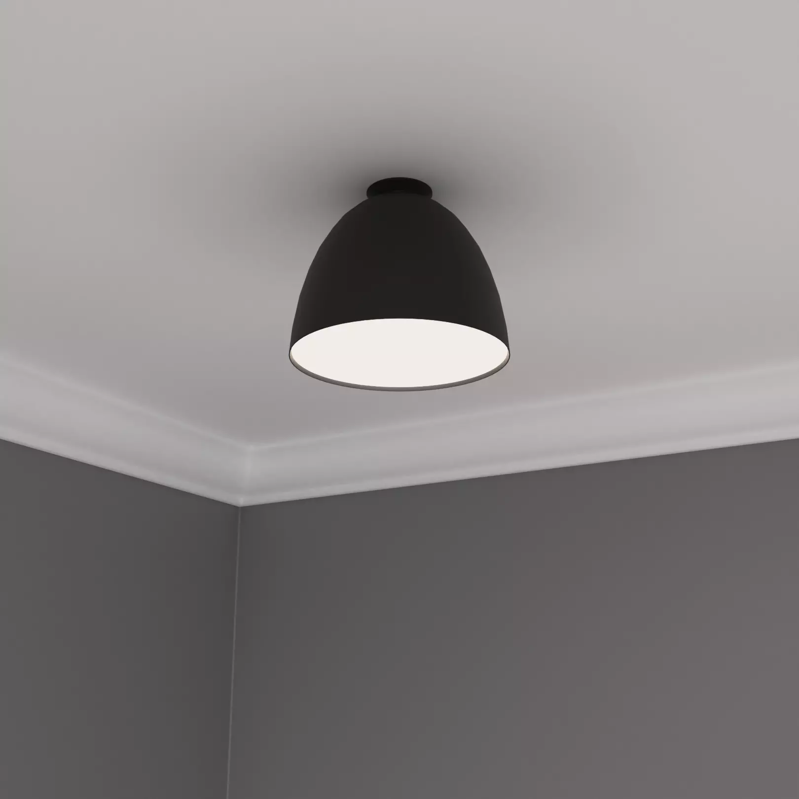 Ceiling light C539BL Low-poly 3D model_0